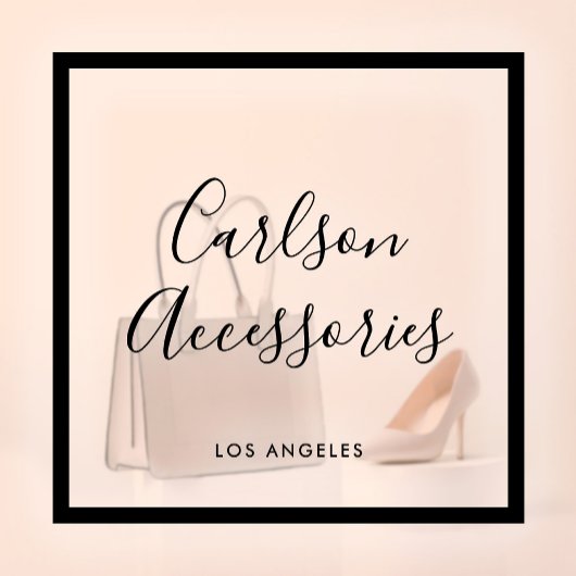 Minimalistische Zakelijke Chic Schrift Zwarte Tran Raamsticker