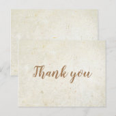 Minimalistische Zakelijke Dank Je Wel Houten Postk Briefkaart (Voorkant / Achterkant)