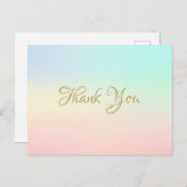 Minimalistische Zakelijke Dankbetuiging in Script Briefkaart (Voorkant / Achterkant)