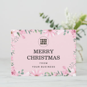 Minimalistische zakelijke kerst Kaart met Logo 202