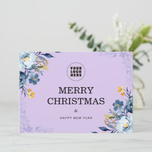 Minimalistische zakelijke kerst Kaart met Logo 202