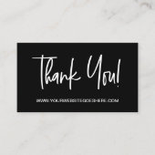 Minimalistische zakelijke logo Bestelling Dank u R Visitekaartje (Voorkant)