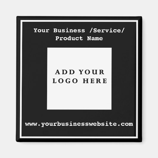 Minimalistische zakelijke Logo Magneet (Voorkant)