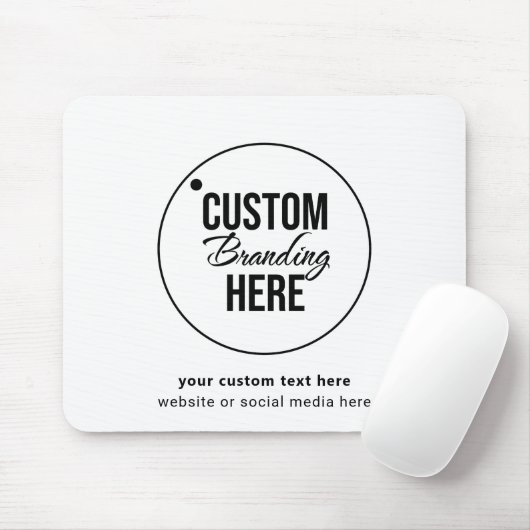 Minimalistische zakelijke Logo Muismat (Met muis)