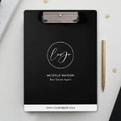 Minimalistische zakelijke Logo zwart-wit promotie Klembord