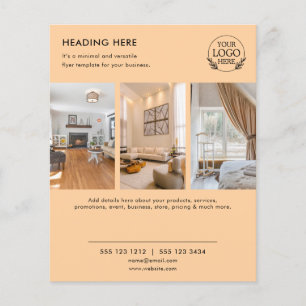 Minimalistische Zakelijke Marketing Flyer Logo &