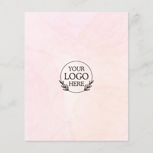 Minimalistische zakelijke marketingbrochure | Logo Flyer (Achterkant)