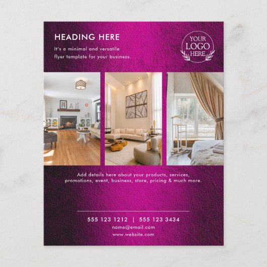 Minimalistische zakelijke marketingbrochure | Logo Flyer (Voorkant)