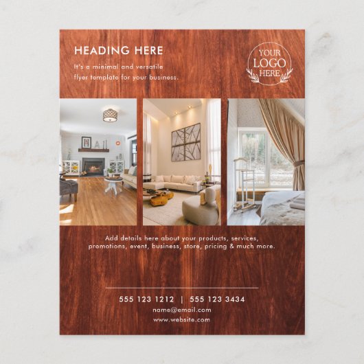 Minimalistische zakelijke marketingbrochure | Logo Flyer (Voorkant)