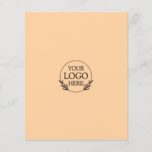 Minimalistische zakelijke marketingbrochure | Logo Flyer (Achterkant)