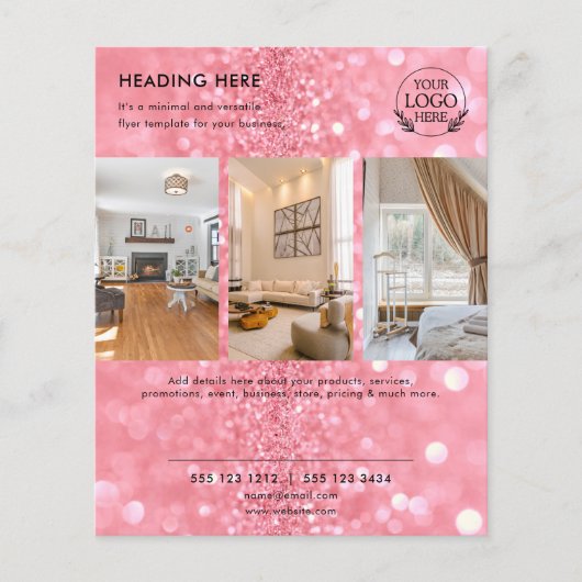 Minimalistische zakelijke marketingbrochure | Logo Flyer (Voorkant)