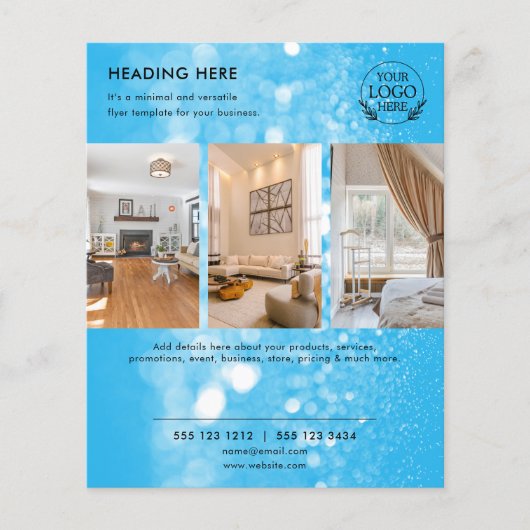 Minimalistische zakelijke marketingbrochure | Logo Flyer (Voorkant)