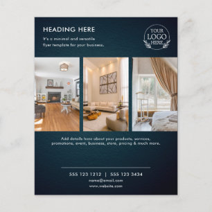 Minimalistische zakelijke marketingflyer Logo & Flyer