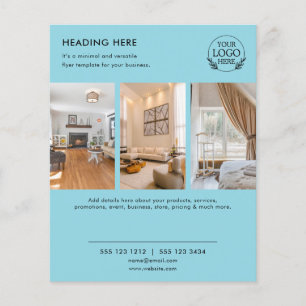 Minimalistische zakelijke marketingflyer   Logo &  Flyer