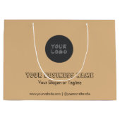 Minimalistische Zakelijke Merknaam Geen Minimum Aa Groot Cadeauzakje (Voorkant)