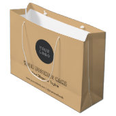 Minimalistische Zakelijke Merknaam Geen Minimum Aa Groot Cadeauzakje (Voorkant Gekanteld)