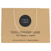 Minimalistische Zakelijke Merknaam Geen Minimum Aa Groot Cadeauzakje (Achterkant)