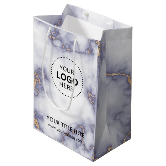 Minimalistische Zakelijke Moderne Cadeautas (Voorkant Gekanteld)