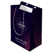 Minimalistische zakelijke moderne cadeautas (Voorkant Gekanteld)