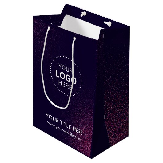 Minimalistische zakelijke moderne cadeautas (Voorkant Gekanteld)