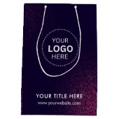 Minimalistische zakelijke moderne cadeautas (Achterkant)