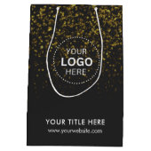 Minimalistische zakelijke moderne cadeautas (Achterkant)