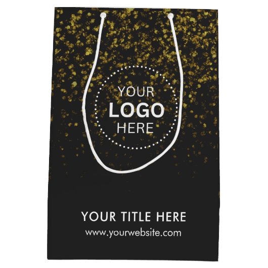 Minimalistische zakelijke moderne cadeautas (Achterkant)