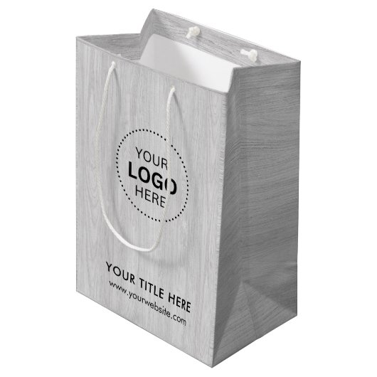 Minimalistische Zakelijke Moderne Cadeautas (Voorkant Gekanteld)