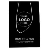 Minimalistische zakelijke moderne cadeautas (Voorkant)