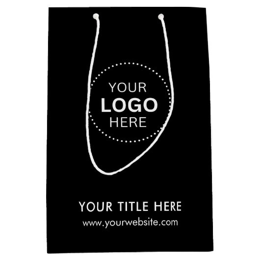 Minimalistische zakelijke moderne cadeautas (Voorkant)