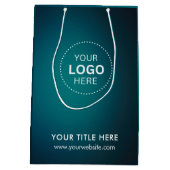 Minimalistische Zakelijke Moderne Cadeautas (Achterkant)