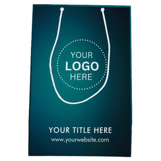 Minimalistische Zakelijke Moderne Cadeautas (Achterkant)