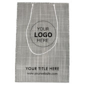 Minimalistische Zakelijke Moderne Cadeautas (Achterkant)