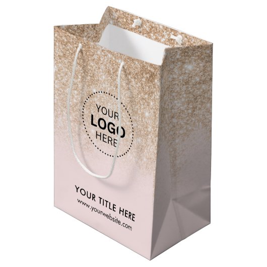 Minimalistische Zakelijke Moderne Cadeautas (Voorkant Gekanteld)