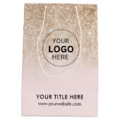 Minimalistische Zakelijke Moderne Cadeautas (Achterkant)