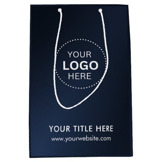 Minimalistische zakelijke moderne cadeautas (Voorkant)