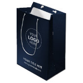 Minimalistische zakelijke moderne cadeautas (Voorkant Gekanteld)