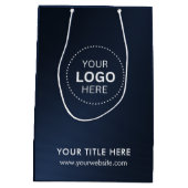 Minimalistische zakelijke moderne cadeautas (Achterkant)