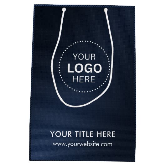 Minimalistische zakelijke moderne cadeautas (Achterkant)