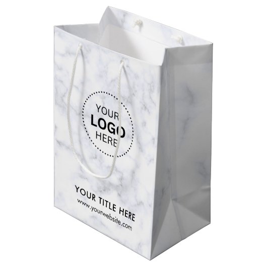 Minimalistische Zakelijke Moderne Cadeautas (Voorkant Gekanteld)