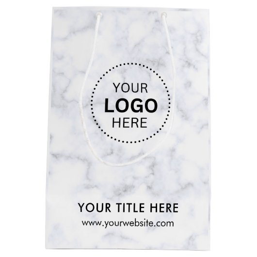 Minimalistische Zakelijke Moderne Cadeautas (Achterkant)