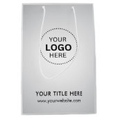 Minimalistische zakelijke moderne cadeautas (Voorkant)