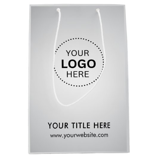 Minimalistische zakelijke moderne cadeautas (Voorkant)