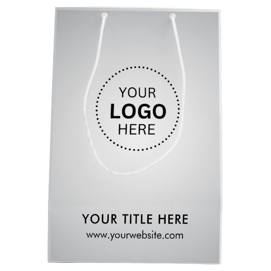 Minimalistische zakelijke moderne cadeautas (Achterkant)