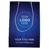 Minimalistische zakelijke moderne cadeautas (Achterkant)