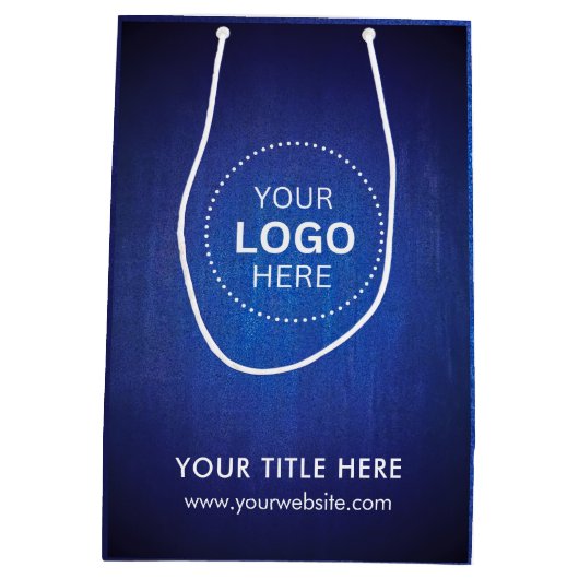 Minimalistische zakelijke moderne cadeautas (Achterkant)