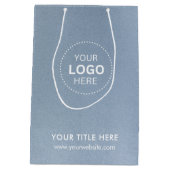 Minimalistische zakelijke moderne cadeautas (Achterkant)