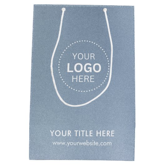 Minimalistische zakelijke moderne cadeautas (Achterkant)