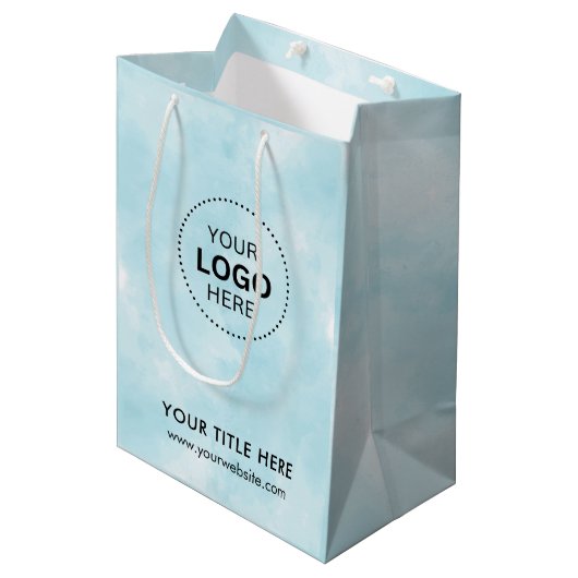 Minimalistische Zakelijke Moderne Cadeautas (Voorkant Gekanteld)