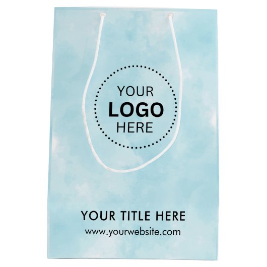 Minimalistische Zakelijke Moderne Cadeautas (Achterkant)